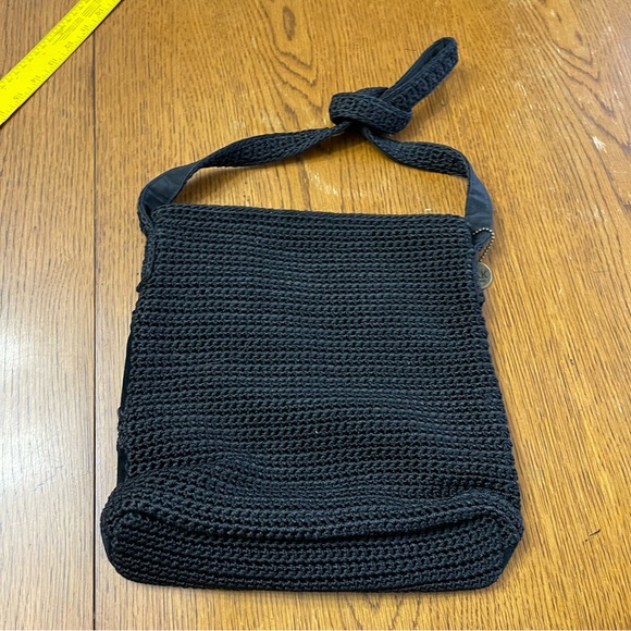 The Sak black suede and crochet patchwork bag - Picture 7 of 10